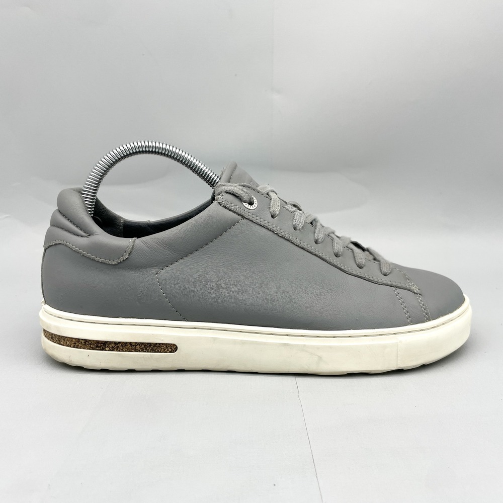 Birkenstock Womens 10 Bend Low Sneaker Shoes Gray Leather Comfort Narrow Fit